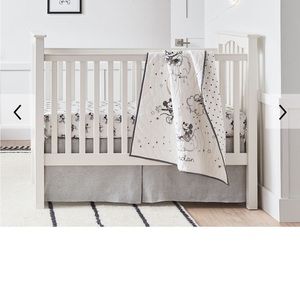 Linen Pottery Barn Crib Skirt